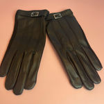 GII Fashion Accessories Black Leather Gloves Touchscreen Size L NWT Size L Photo 0