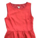 J.Crew Dress Coral Orange Sleeveless Crew Neck Pockets Summer Sheath Size 4 Photo 7
