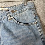 Evidnt Los Angeles Denim Skirt Womens 27 Blue Distressed Raw Hem Jean Skirt Photo 8