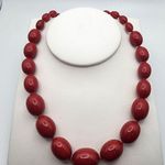 Trifari Vintage Red Beaded Necklace Photo 0