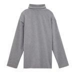 ZARA Soft Touch High Low Turtle Neck Long Sleeve Sweater in Grey Photo 2
