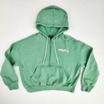 PacSun Playboy by Womens Happy Camper Half Zip Hoodie Size S Green Photo 0