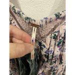 Free People Gaia Shirt Womens XS Pink Floral Puff Sleeve Tunic Top Boho Photo 2