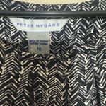 Peter Nygard  Sheath Dress Size 16 black white Ruched side stretchy jersey knit Photo 4