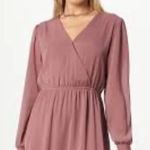 American Eagle  Pink V-Neck Silk Dress Size Small Photo 0