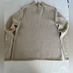 Karen Scott Full Zip Sweater Women’s Size Medium Petites Beige Tan 100% Cotton Photo 4