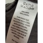 Joie  Linen Blend Gray Pull On Elastic Band Boho Bohemian Wide Leg Pants Size M Photo 5