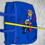 Disney Vintage 2000s  Embroidered Cartoon Bag Blue Rare Donald , Mickey , Pooh Photo 4
