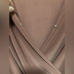 Haute Monde Mauve Pink Faux Wrap Long Sleeve Top Blouse Photo 6