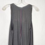 Free People Small Top Gray Beaded Sequin Boho Oversized Swing Tank Raw 1342 Photo 4