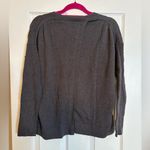 Athleta Highland Crossback Sweater Charcoal Gray Open Back Athleisure Womens S Photo 4