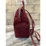 LC Lauren Conrad  Backpack Shoulder Bag Purse Vegan Pebbled Leather Red Medium Photo 2