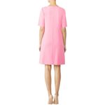 Trina Turk Kiosk Pink Shift Dress size 0 Short Sleeves Crew Neck Photo 1