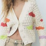 ZARA NWT colorblock knit cardigan Chunky BloggersFav Vintage Looking Y2K Photo 1