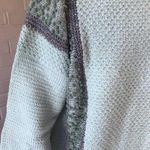 Hand Knit Sea Green Sweater Size M Photo 6