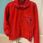 Patagonia bright red zip up jacket  Photo 0