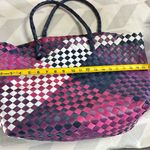Bass Pink and Purple Woven Tote Bag Photo 4