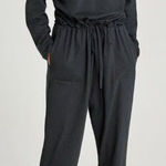 ZARA Grey Warm Jumpsuit with Drawstring Waist & Pockets size Small Photo 0