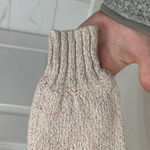 Paige  Womens Joyce Cardigan Scallop Neckline Puff Sleeve Cropped in Ivory Multi Photo 4