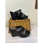 Harley Davidson  4 inch wedge sandals size 6.5 Photo 4