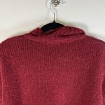 L.L. Bean Wool Blend Sweater Women XL‎ Red Knit Full Zip Fisherman Vintage Photo 9