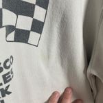 Brandy Melville  Motor Car Show Cropped Crewneck Sweatshirt in White/Blue OS Photo 11