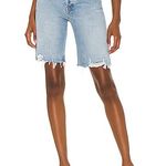 AGOLDE 90s Distressed Denim Short in Swapmeet Photo 0