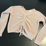 Sincerely Jules  CINCH FRONT V NECK KNIT SWEATER Photo 0