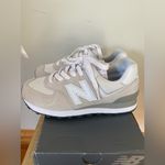 New Balance  574 WL574EVW Lightweight Lifestyle Sneaker - Tan/White - W6 Photo 3