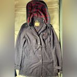 Free People  Hooded distressed long snap button closure jacket Photo 8