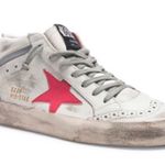 Golden Goose  Mid Star Sneakers White Pink Patent Star Mid Top Size 7/37 Leather Photo 1