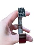 Kenneth Cole Gunmetal Gray Black Pave Rhinestone Bangle Clamper Bracelet Photo 10