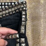 One Teaspoon Free People x  Black Denim Oak Studded Rocko Slit Maxi Skirt 2/24 NW Photo 4
