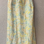BP  Women’s Size Medium Floral Paisley‎ Ruched Mini Pastel Halter Lined Dress New Photo 0