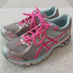 ASICS  GT-1000 3 Road-Running Shoes - Women's Size 8‎ Aqua, Silver And Hot… Photo 0