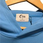 Zyia  NWT Blue Uppercut Crop Hoodie size Medium Photo 7