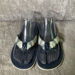 Vionic  Women's Tide Sequins Sandals Comfort Flip Flop Sz 5 EU 36 White/Navy/Aqua Photo 1