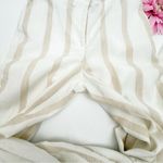 Faherty  Malibu Linen Pull On Pants Vallerta Stripe Tan White Coastal Beach Photo 12