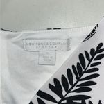 New York & Company Sz 16 White & Black Tropical Floral One Piece Halter Jumpsuit Photo 3