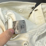 L.A.M.B. . Gwen Stefani White Linen Tie Ankle Pants Size 8 Photo 3