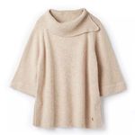 Joules Sarah Knitted Poncho Sweater Tan Size 8 Photo 0
