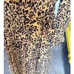 J.Crew Dress Sz 8 Long Sleeve Leopard Animal Print Safari Safari Chic Boho Fall Photo 5
