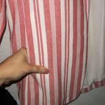 Esqualo Pink White Striped Woven Blazer Jacket Size 10 Photo 3