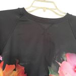 Ted Baker London Lanie Cascading Flora Floral Print Black Crewneck Sweatshirt XS Photo 4