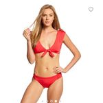 Trina Turk Getaway Solid Cap Sleeve Bikini Top Photo 1