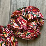 Colorful Patterned Mini Dress Red Size M Photo 2