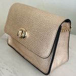 Coach  Women's‎ Turnlock Chain Crossbody Leather Bag, Platinum/Gold, NWOT Photo 2