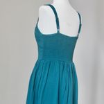 Wild Fable Teal Sleeveless Flowy Short Button Summer Casual Romper Medium Photo 5