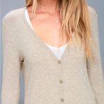 Lulu's Cream Long Cardigan Duster Sweater Tan Size XS Photo 2