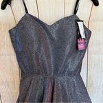 Blondie Nites NWT  Party Social Glitter Iridescent Mini Prom Homecoming Photo 3